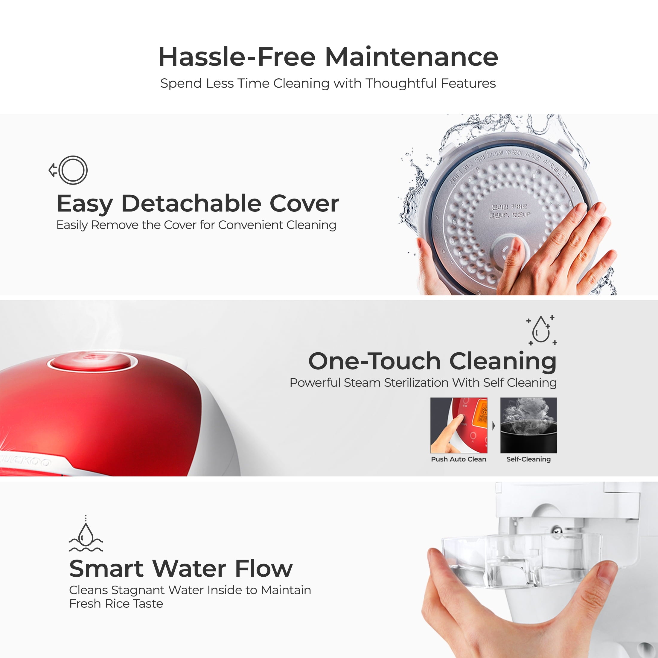 CUCKOO Micom Rice Cooker 6 Cup Uncooked / 12 Cup Cooked, Fuzzy Logic Rice Maker with Delay Timer & Keep Warm Setting, Versatile Food Steamer for Cooking, Non-Stick Inner Pot, Red (CR-0655F)