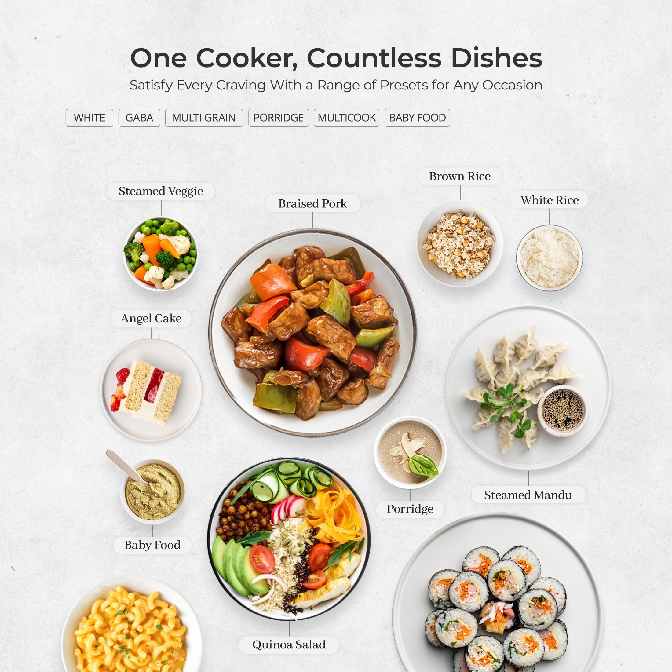 CUCKOO Micom Rice Cooker 6-Cup Uncooked / 12-Cup Cooked with Nonstick Inner Pot, Versatile Rice Maker with 9 Menu Options, Fuzzy Logic Technology, Auto Clean, Quick Rice Mode, White (CR-0675FW)