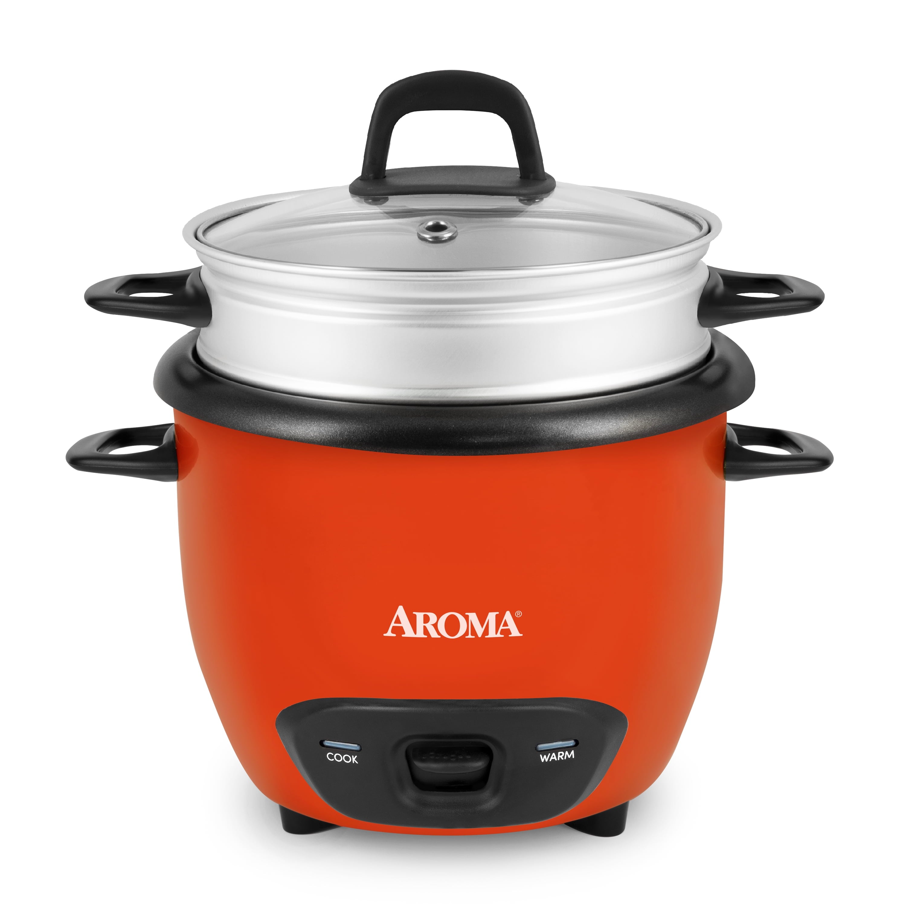 Aroma® 6-Cup (Cooked) / 1.5Qt. Rice & Grain Cooker, White, New, ARC-743-1NG