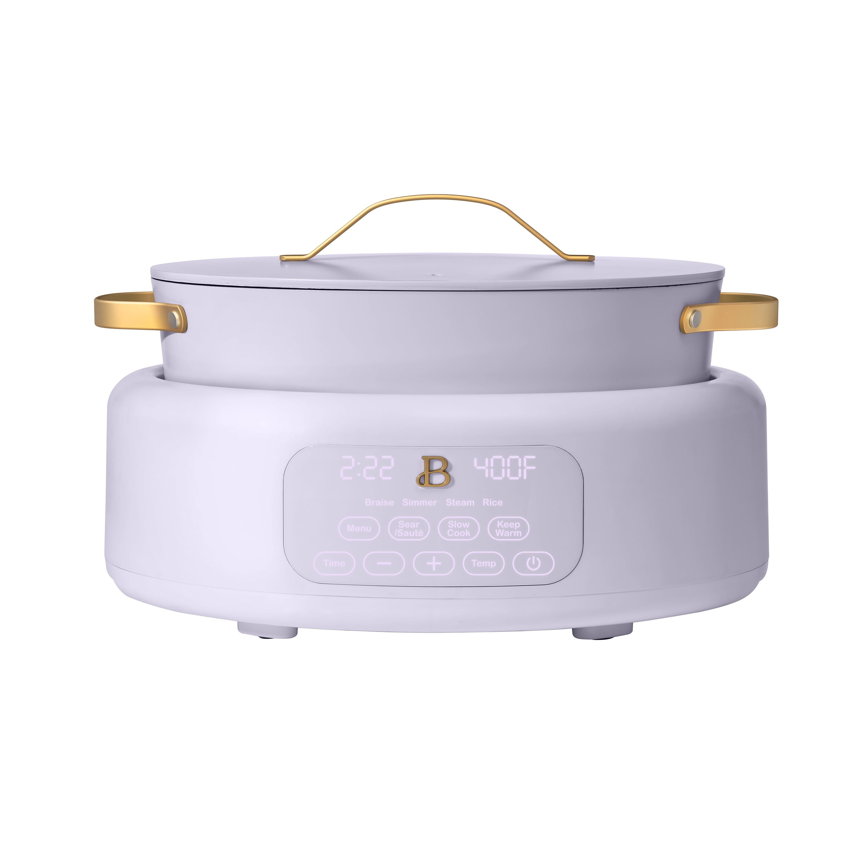 Beautiful 10 in 1, 6 Qt Electric Multi-Cooker, White Icing by Drew Barrymore