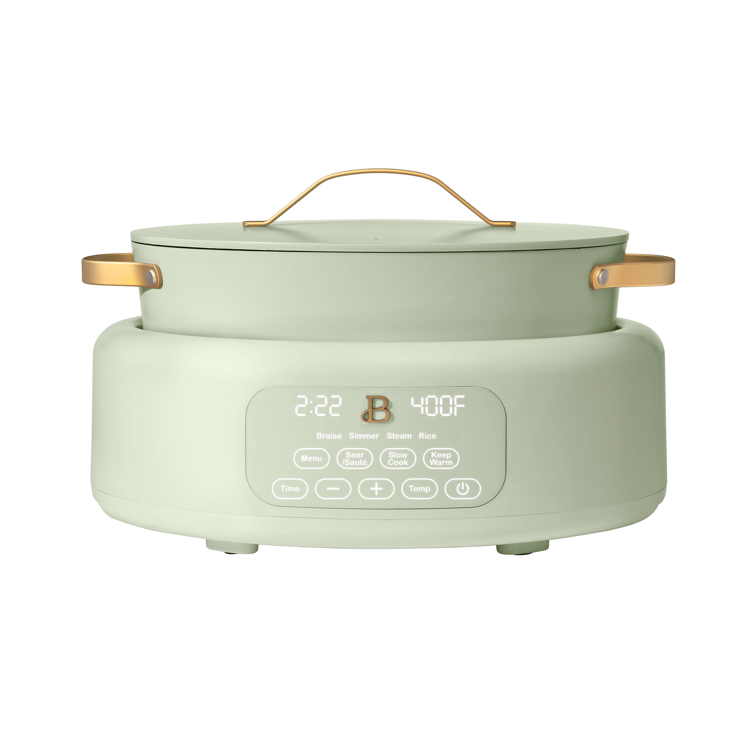 Beautiful 10 in 1, 6 Qt Electric Multi-Cooker, White Icing by Drew Barrymore