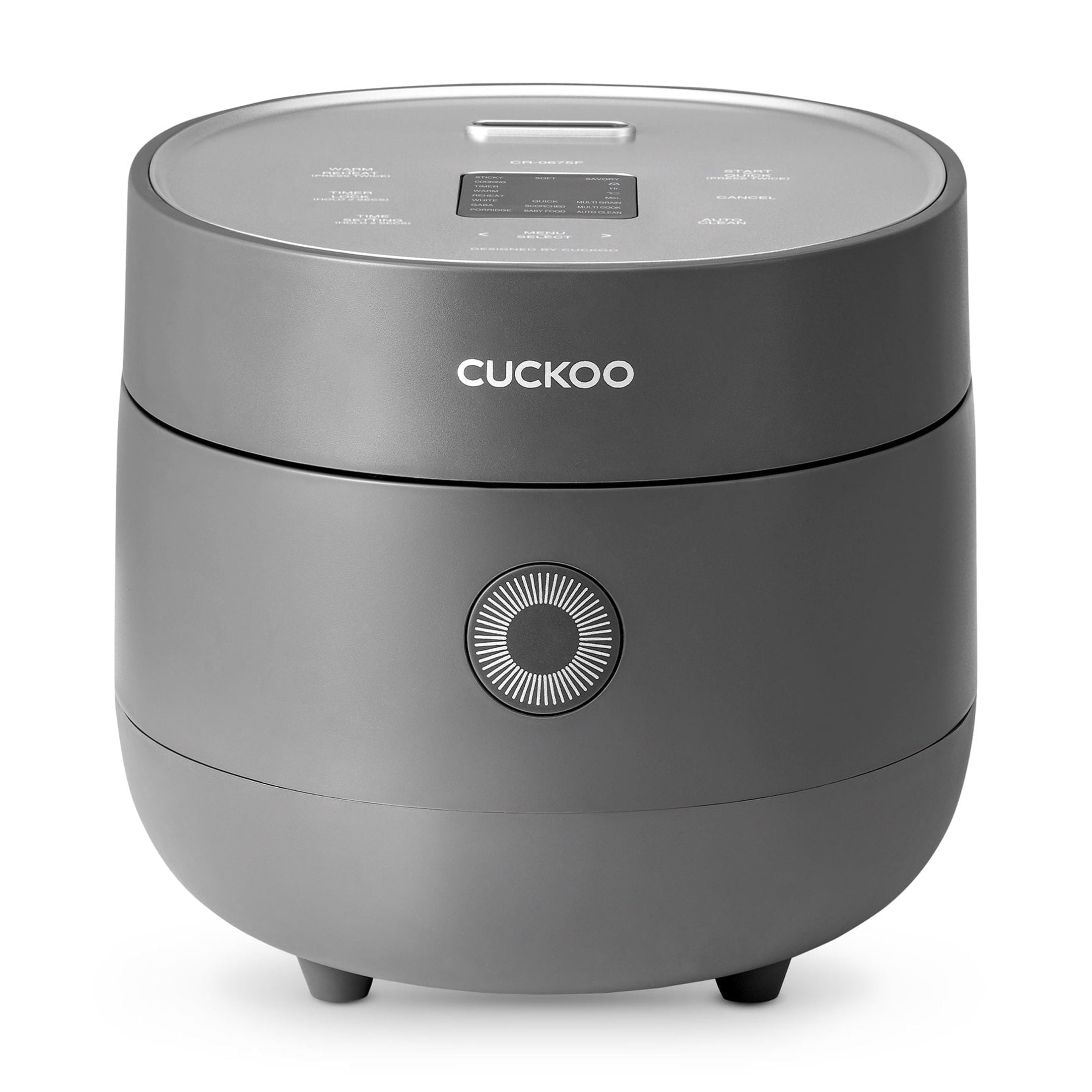 CUCKOO Micom Rice Cooker 6-Cup Uncooked / 12-Cup Cooked with Nonstick Inner Pot, Versatile Rice Maker with 9 Menu Options, Fuzzy Logic Technology, Auto Clean, Quick Rice Mode, White (CR-0675FW)